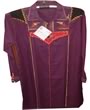Maroon cotton Panjabi - Short